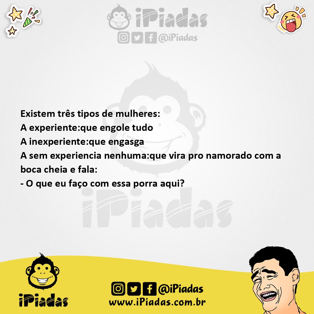 Ilustração da piada Tipos de Mulheres no iPiadas