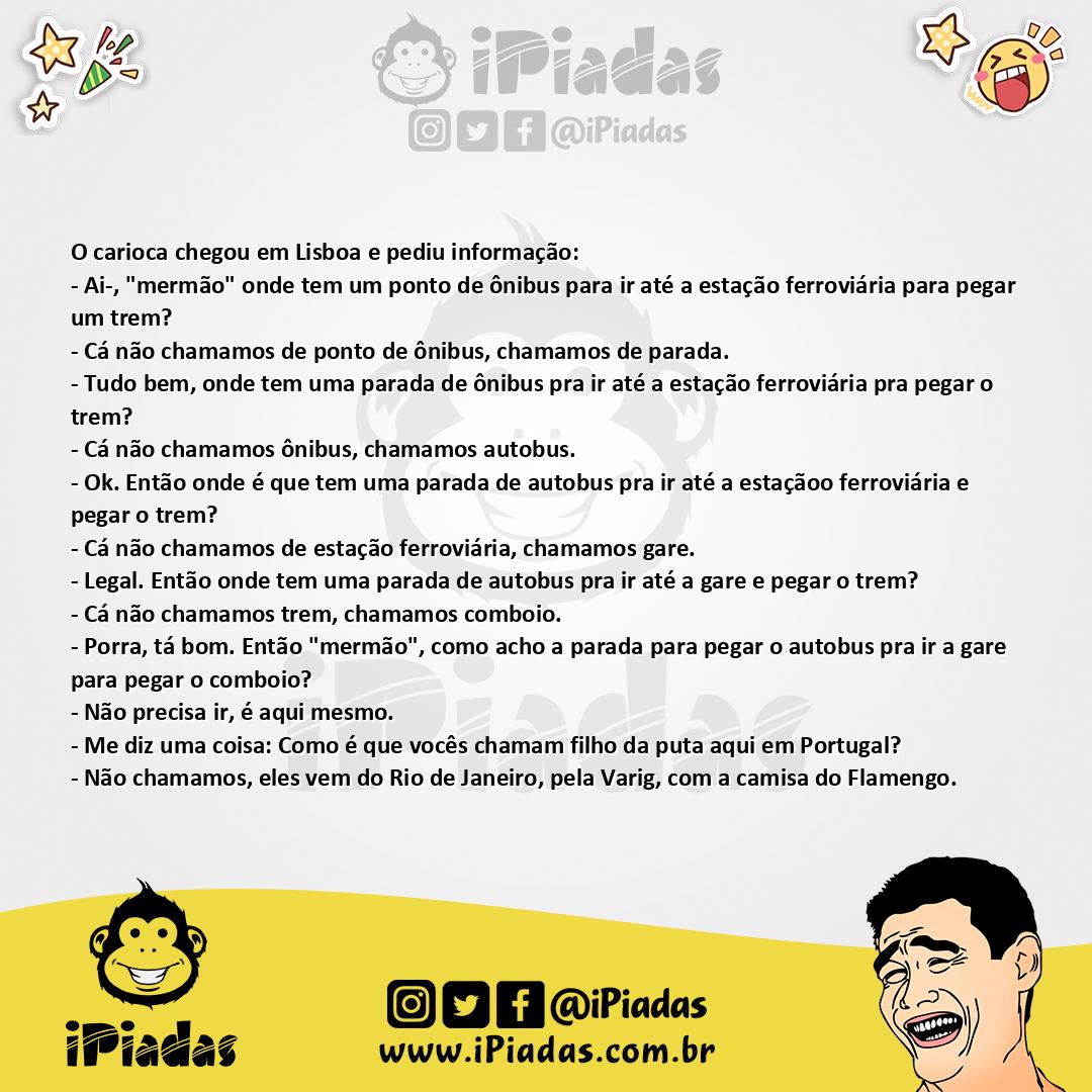 Ilustração da piada Como pegar o trem no iPiadas