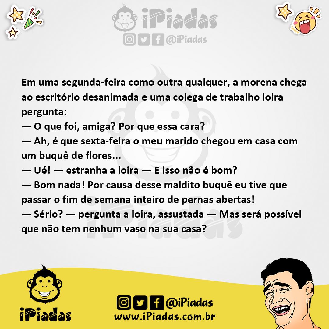 Ilustração da piada Buquê de Flores no iPiadas
