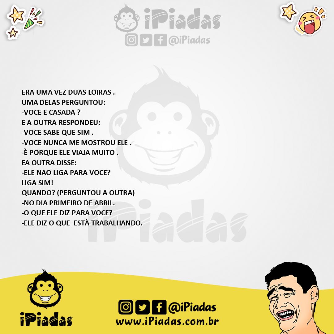 Ilustração da piada CASAMENTO DE LOIRA É ASSIM no iPiadas