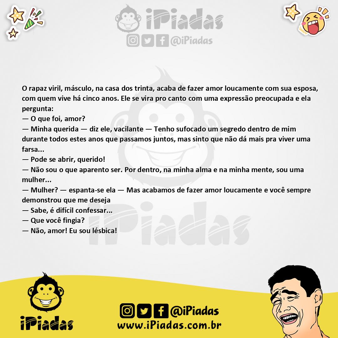 Ilustração da piada Confissões do Marido no iPiadas