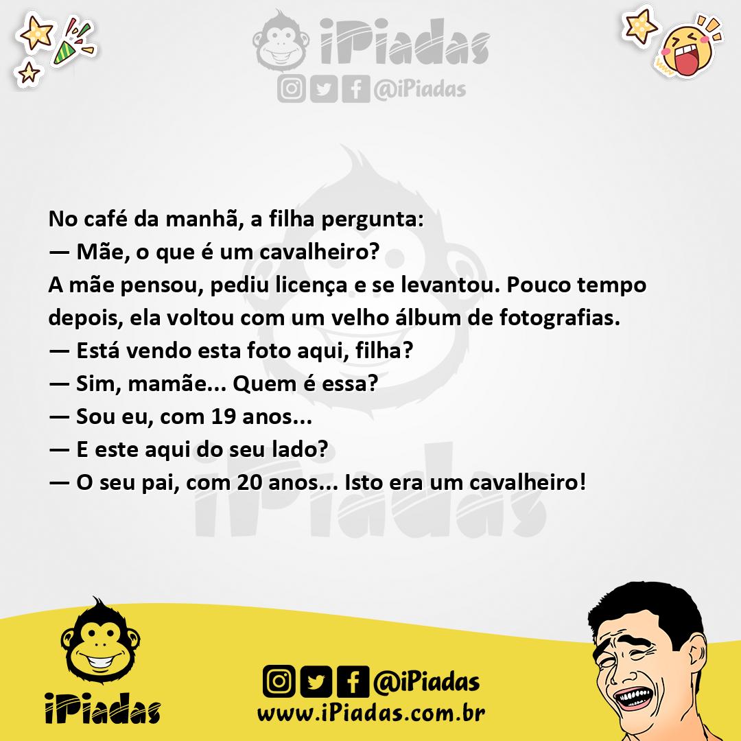Ilustração da piada Definição de Cavalheiro no iPiadas