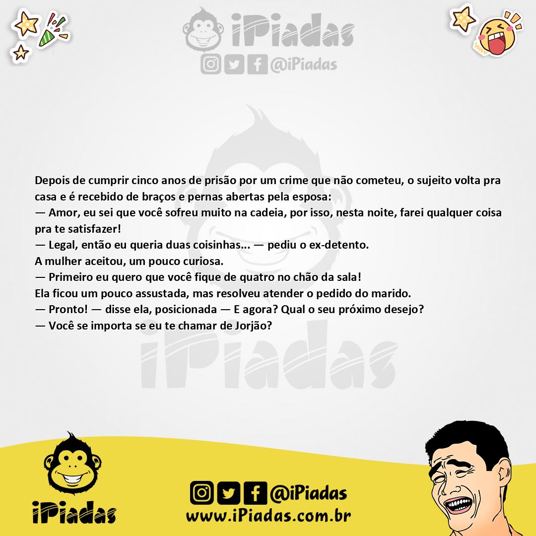 Ilustração da piada Depois da Prisão no iPiadas