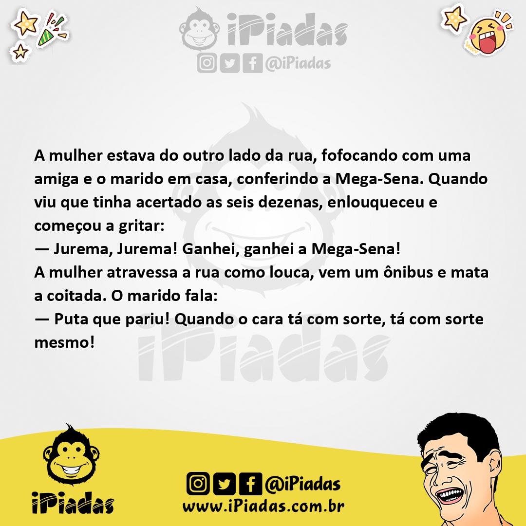 Ilustração da piada Dia de Sorte no iPiadas