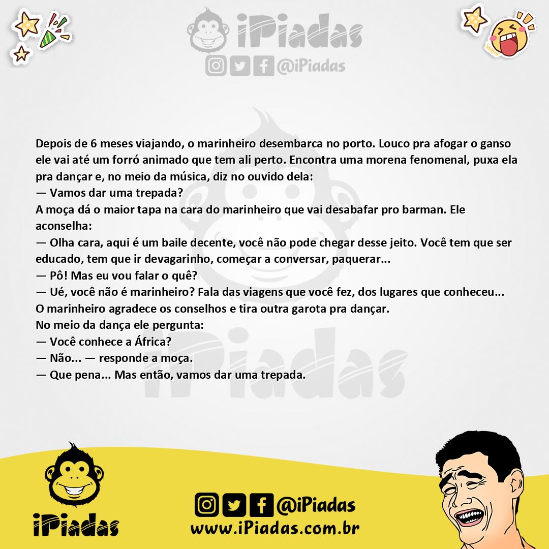 Ilustração da piada Direto ao Assunto no iPiadas