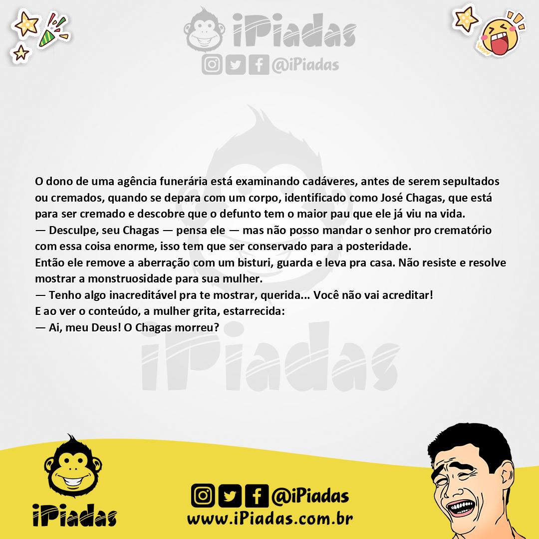 Ilustração da piada Dono da Funerária no iPiadas