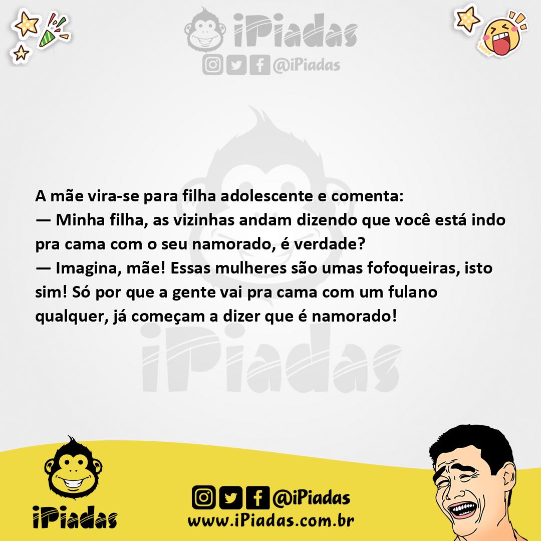 Ilustração da piada Dormindo com o Namorado no iPiadas