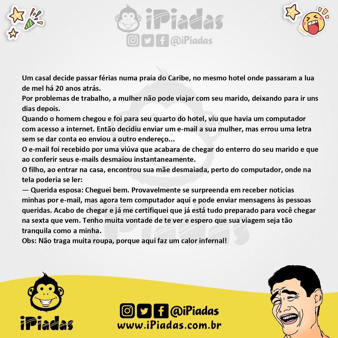 Ilustração da piada E-mail Maldoso no iPiadas