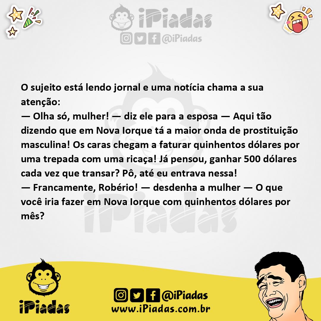 Ilustração da piada Garotos de Programa no iPiadas