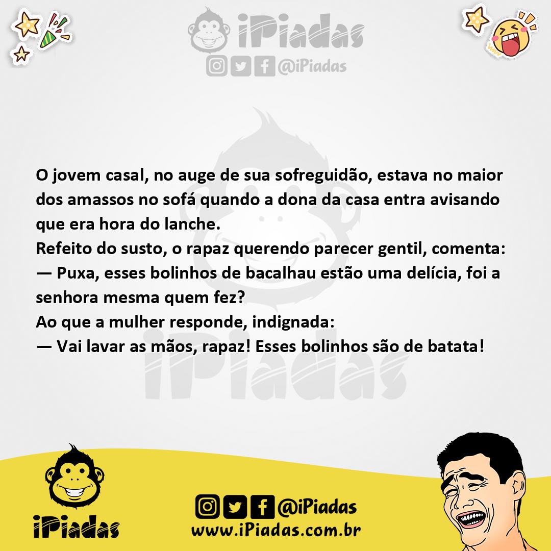 Ilustração da piada Hora do Lanche no iPiadas