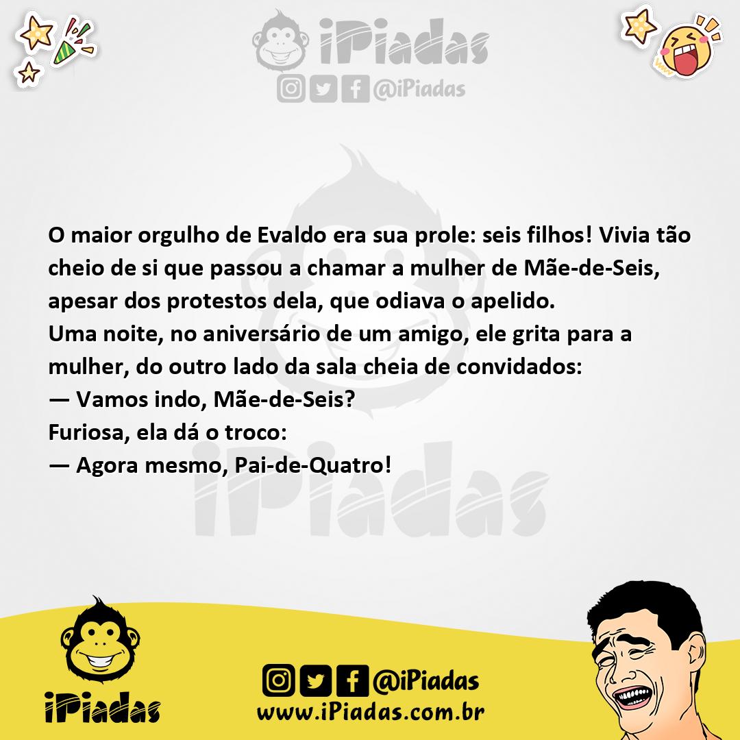 Ilustração da piada Mãe-de-Seis no iPiadas