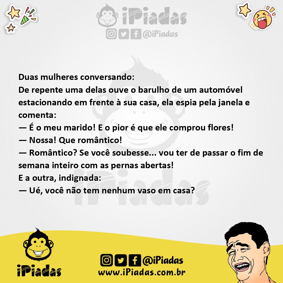 Ilustração da piada Marido Romântico no iPiadas