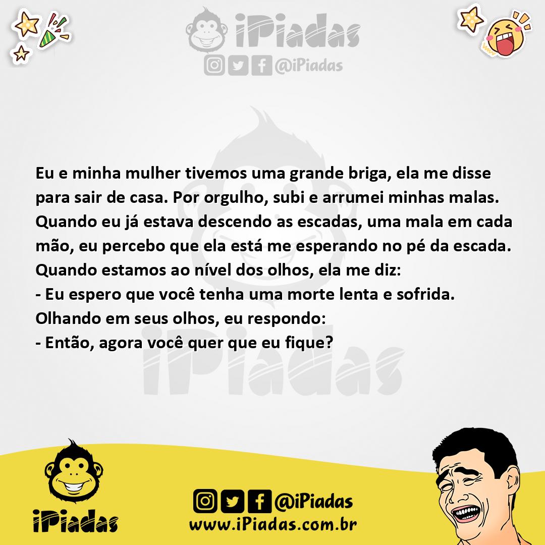Ilustração da piada Marido Saindo de Casa no iPiadas