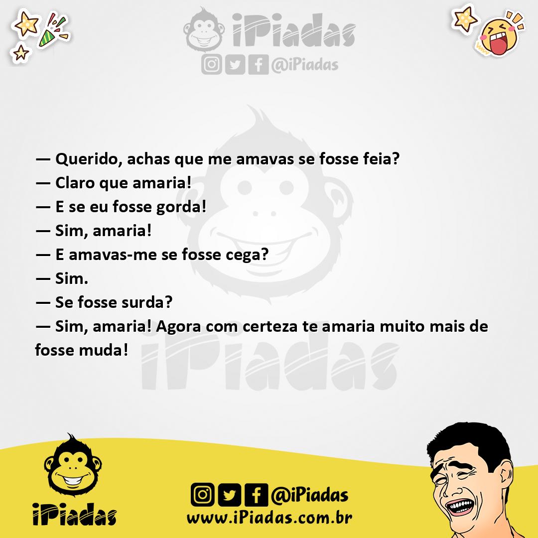 Ilustração da piada Mulher Insegura no iPiadas