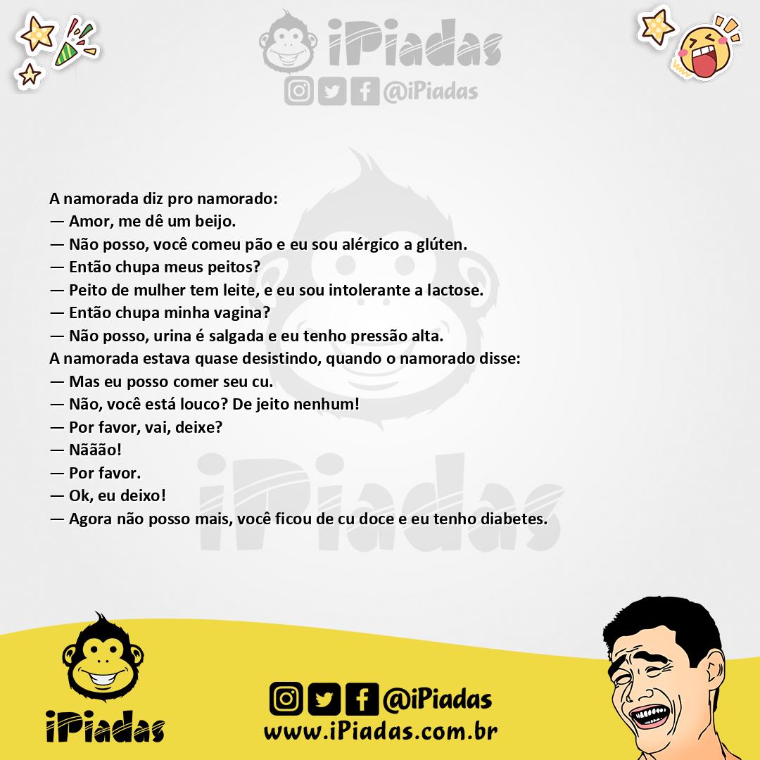 Ilustração da piada Namorado Problemático no iPiadas