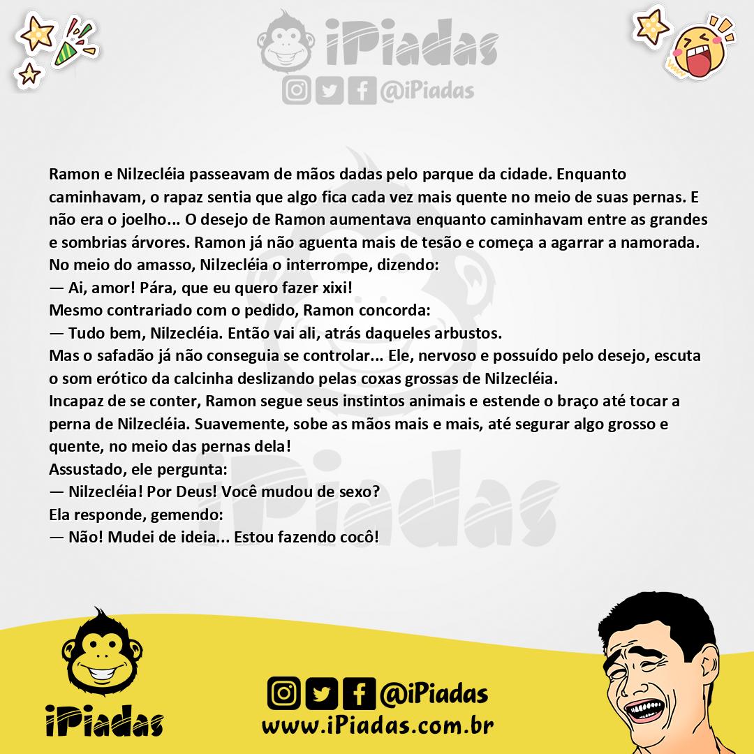 Ilustração da piada Namorados na Moita no iPiadas