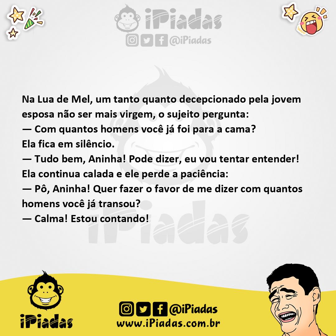 Ilustração da piada Número de Homens no iPiadas