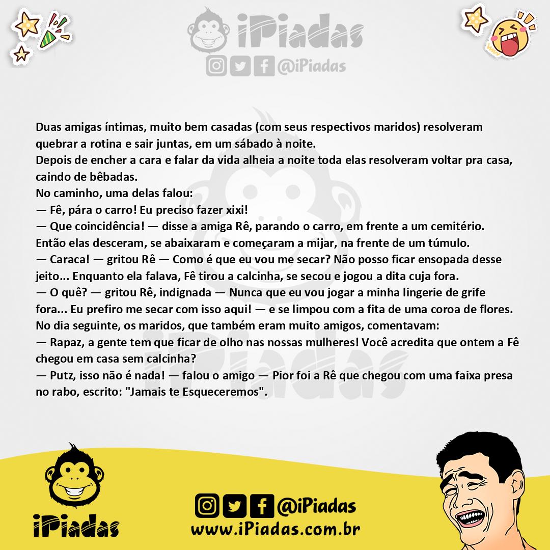Ilustração da piada Perto do Túmulo no iPiadas