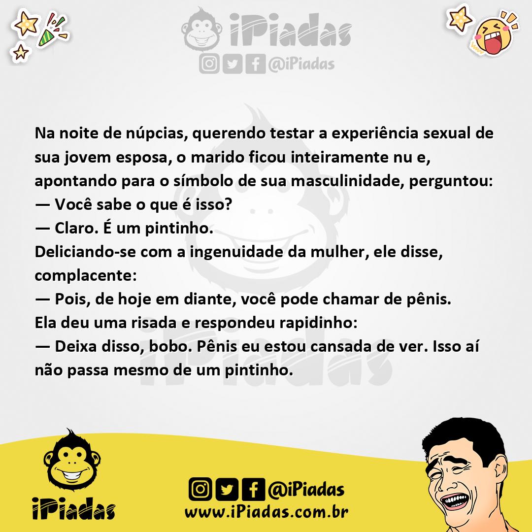 Ilustração da piada Pintinho no iPiadas