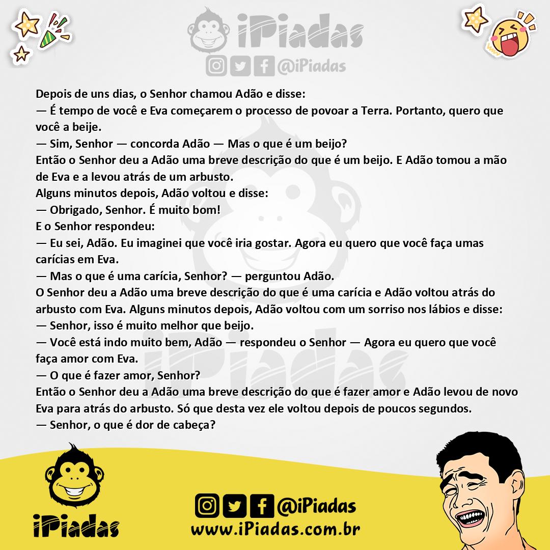 Ilustração da piada Povoar a Terra no iPiadas