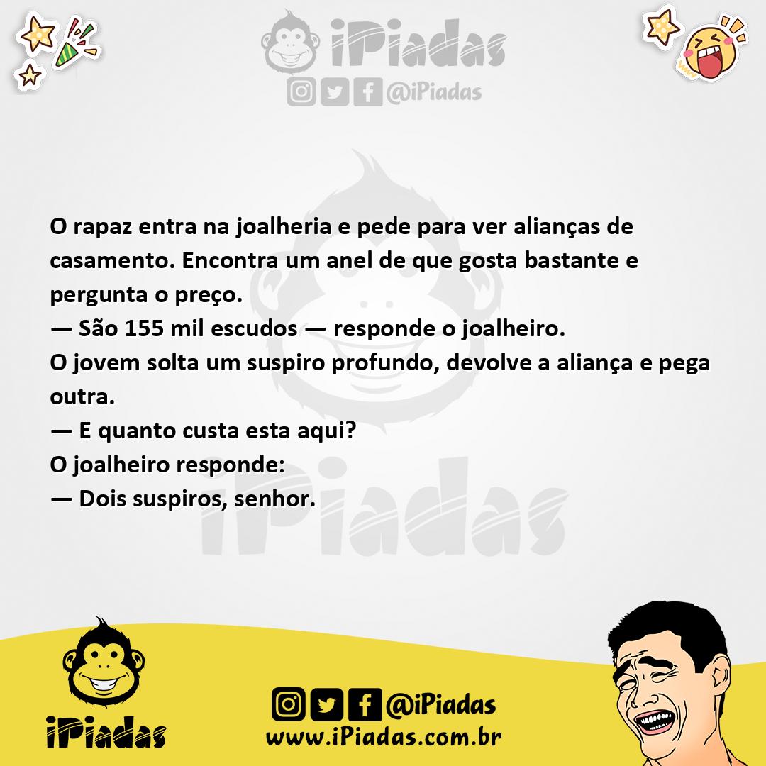 Ilustração da piada Preço das Jóias no iPiadas