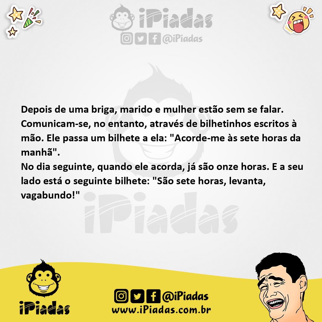 Ilustração da piada Sem se Falar no iPiadas