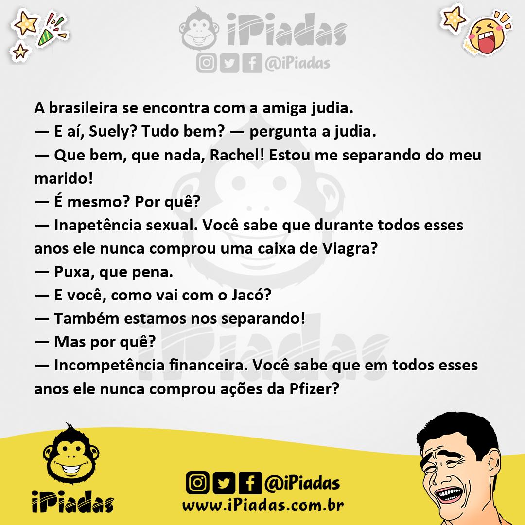 Ilustração da piada Separando do Marido no iPiadas