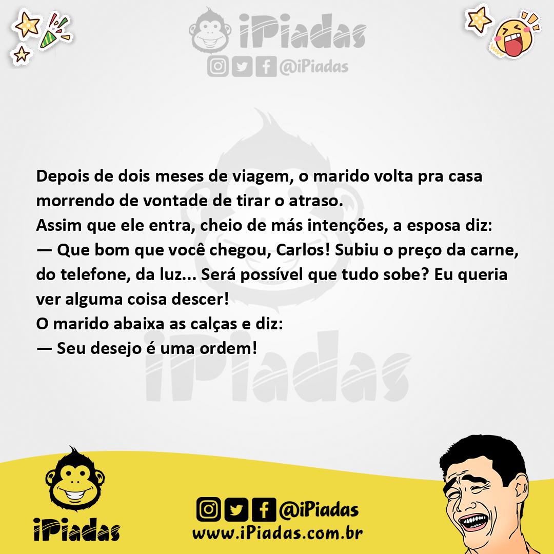 Ilustração da piada Tirar o Atraso no iPiadas