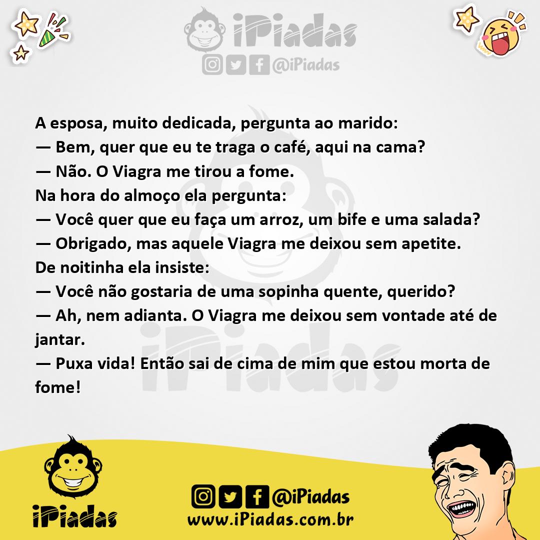 Ilustração da piada Viagra Tirou a Fome no iPiadas