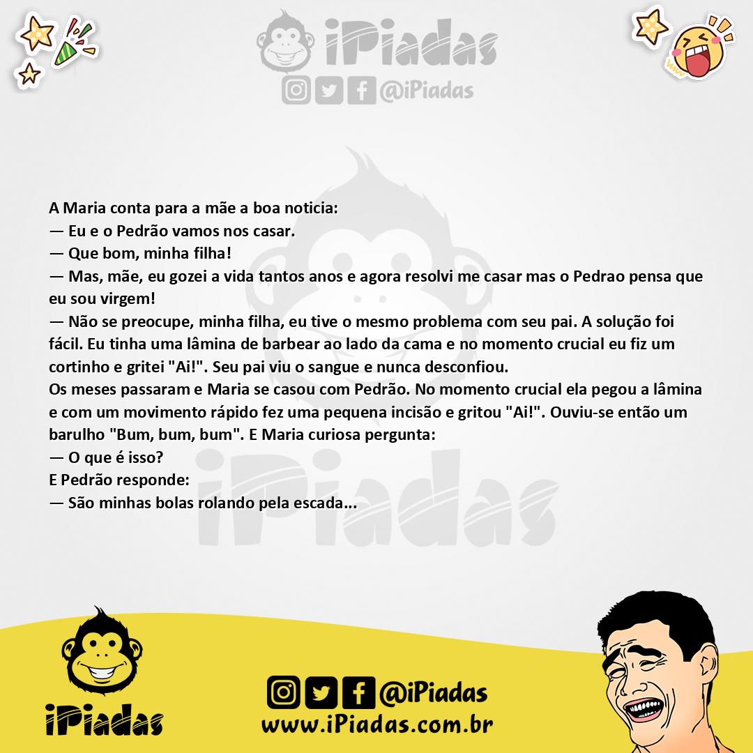 Ilustração da piada Virgem Ainda no iPiadas