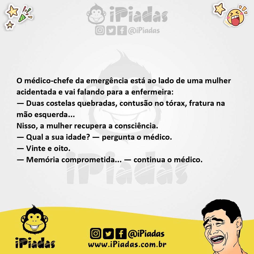 Ilustração da piada Alguns Sintomas da Mulher no iPiadas