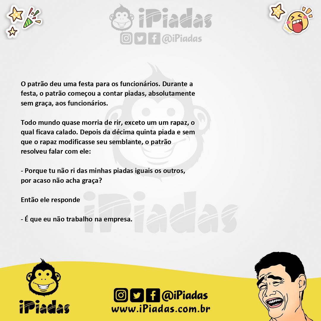 Ilustração da piada As piadas do patrão no iPiadas