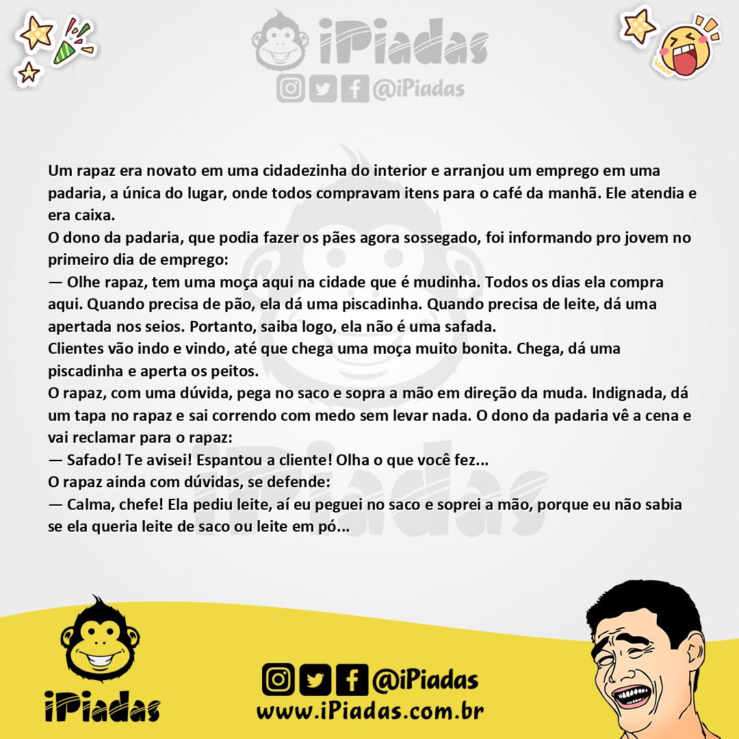 Ilustração da piada Leite Para a Mudinha no iPiadas