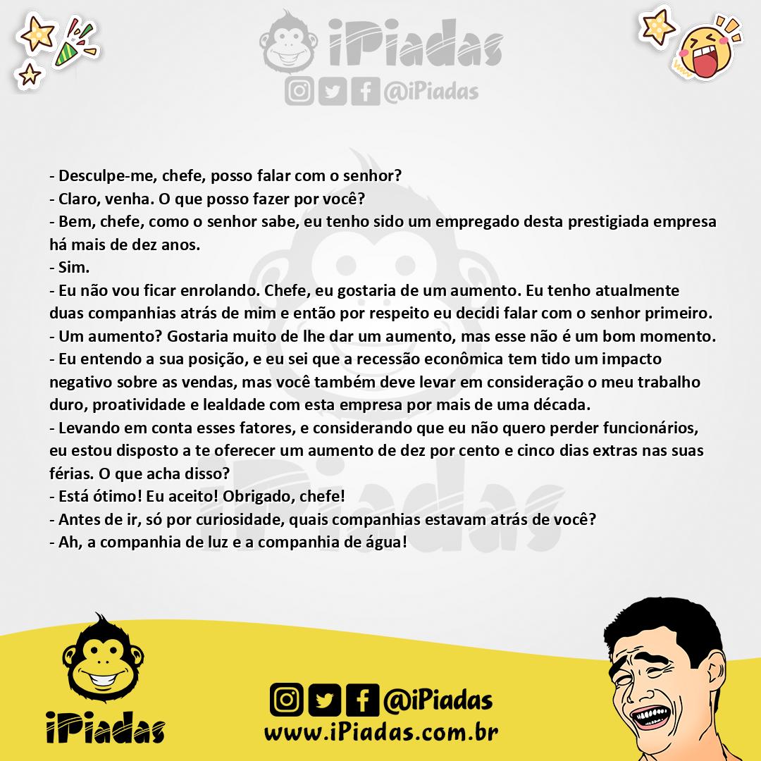 Ilustração da piada Mereço um Aumento no iPiadas