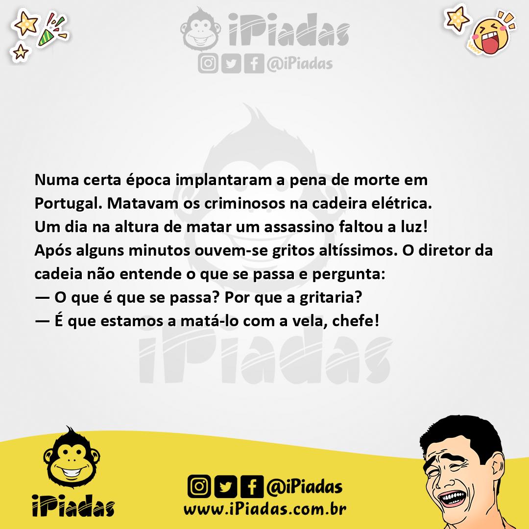 Ilustração da piada Pena de Morte no iPiadas