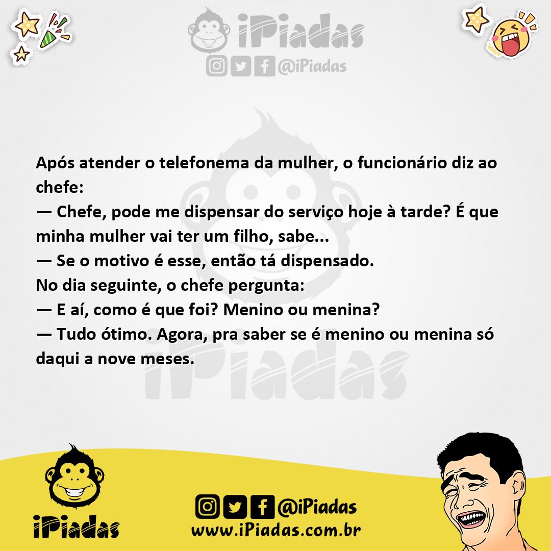 Ilustração da piada Vai Ter um Filho no iPiadas