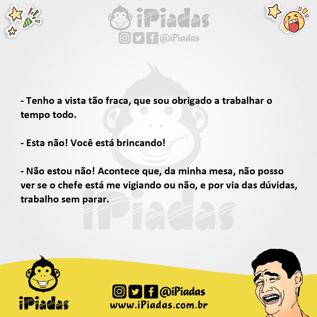 Ilustração da piada Vigiando no iPiadas