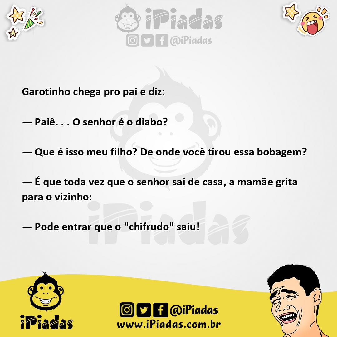 Ilustração da piada Chifre do Diabo no iPiadas