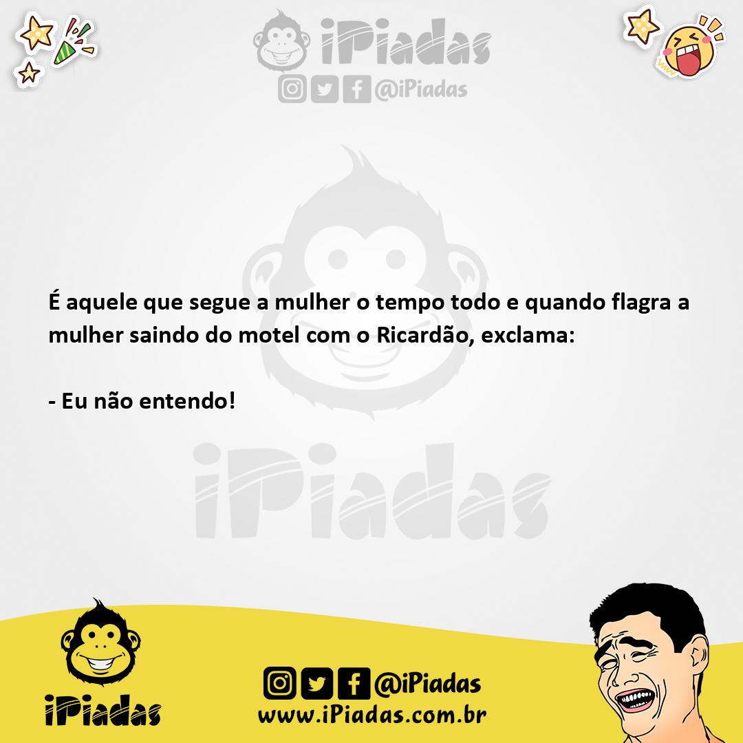 Ilustração da piada Corno Burro no iPiadas