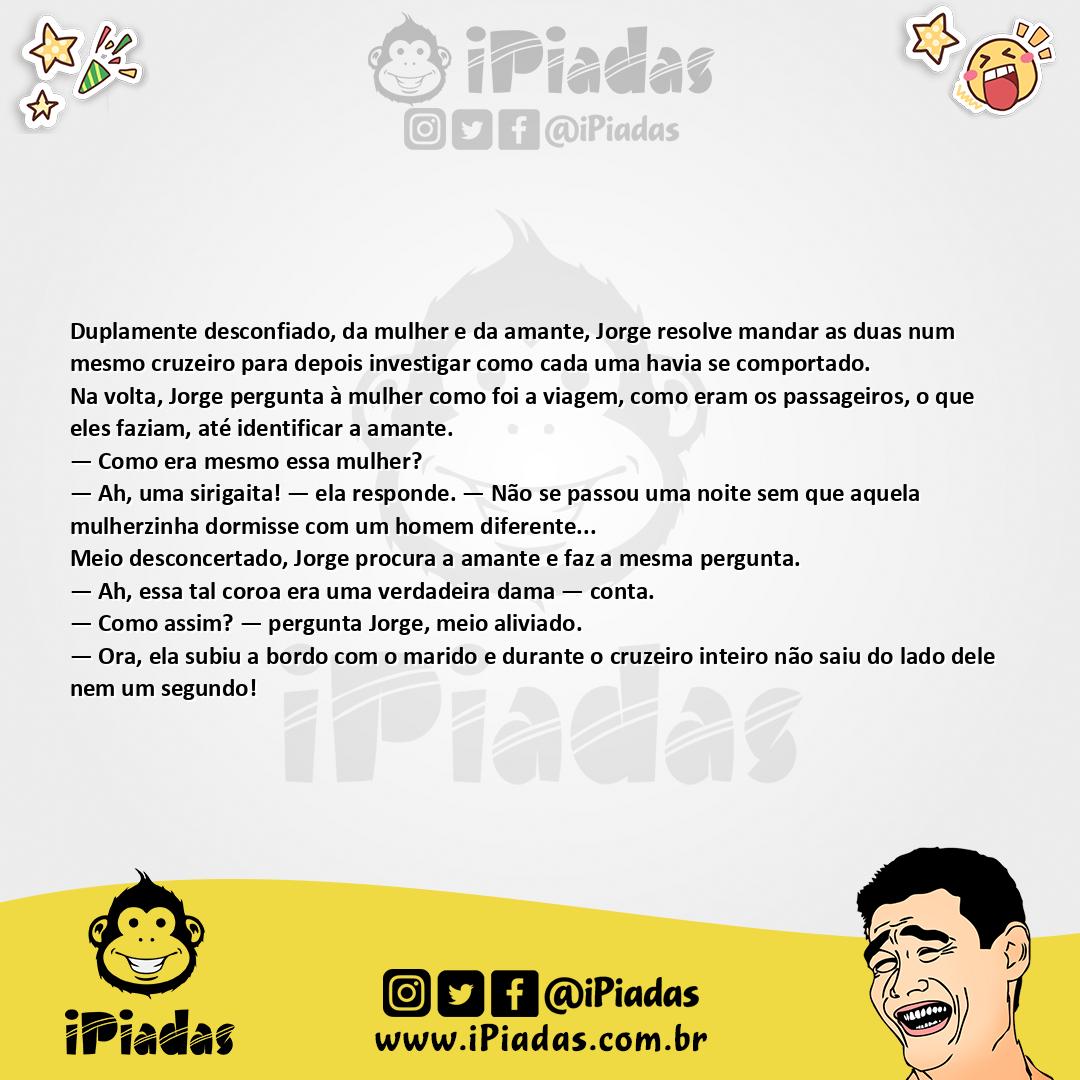 Ilustração da piada Decepção Dobrada no iPiadas