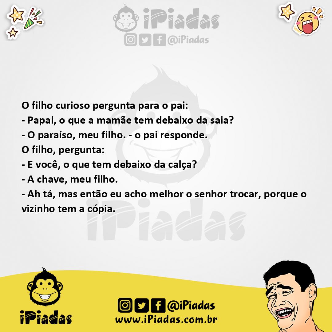 Ilustração da piada Descobertas da Infância no iPiadas