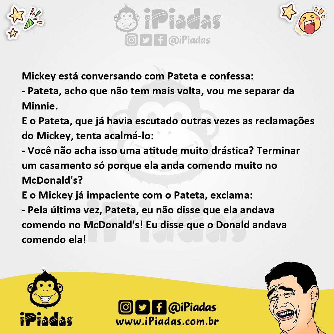 Ilustração da piada Divórcio do Mickey no iPiadas