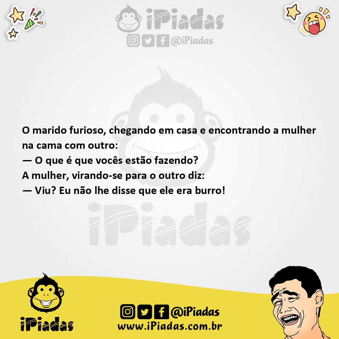 Ilustração da piada Marido Burro no iPiadas