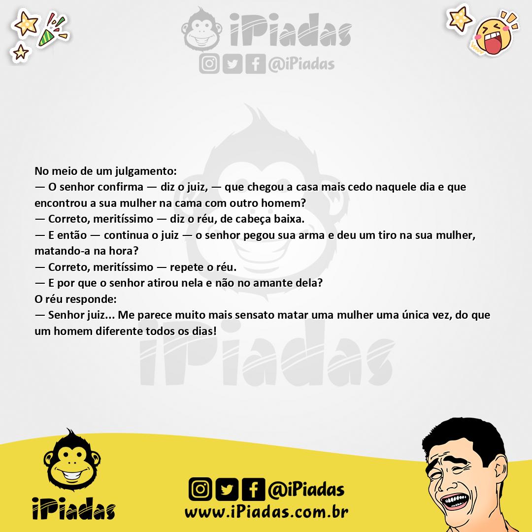 Ilustração da piada Matando a Mulher no iPiadas