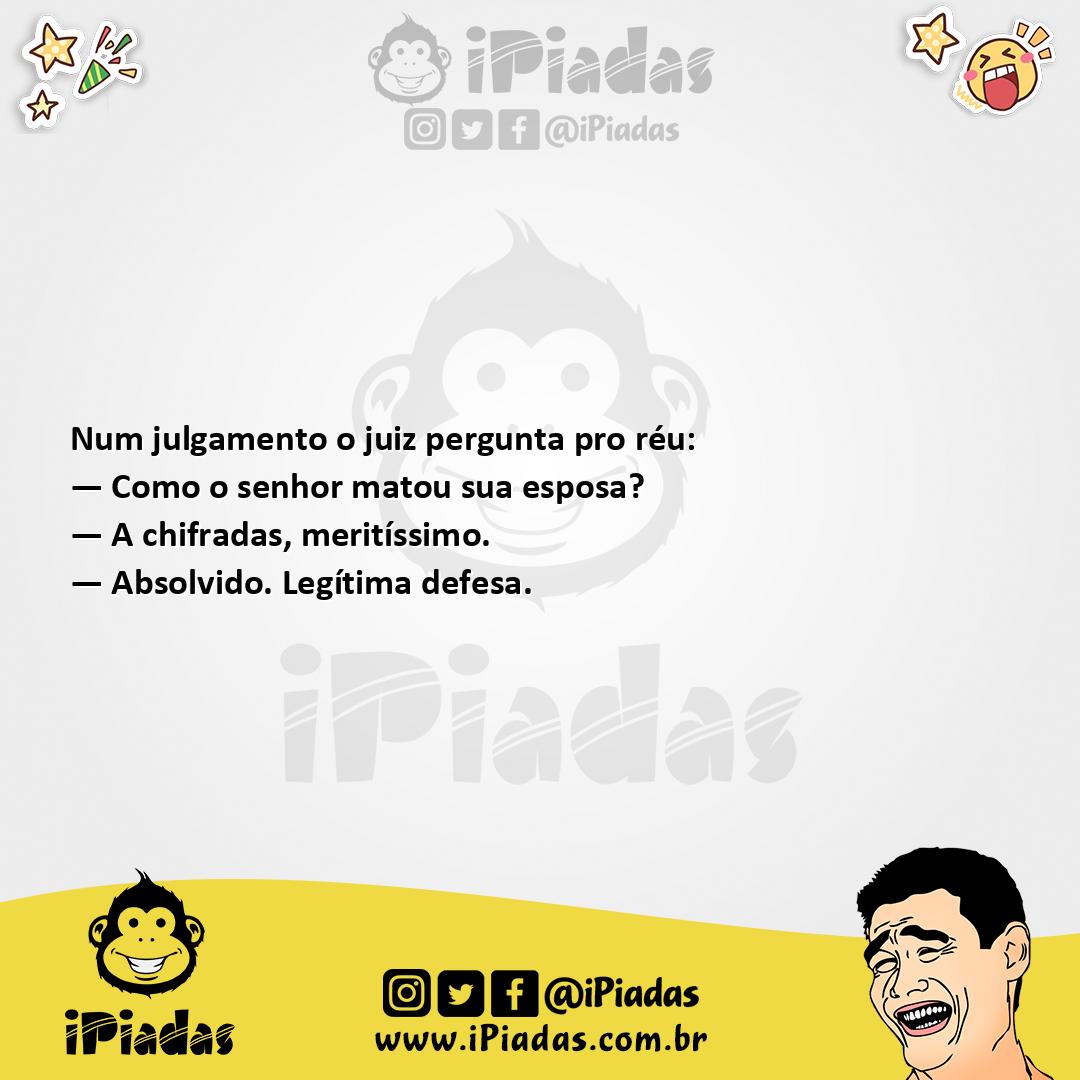Ilustração da piada Matou a Esposa no iPiadas