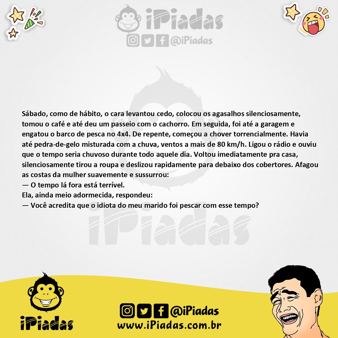 Ilustração da piada Pescando na Lagoa no iPiadas