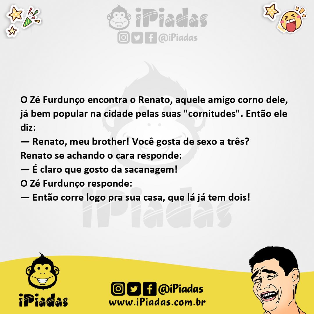 Ilustração da piada Sexo a Três no iPiadas