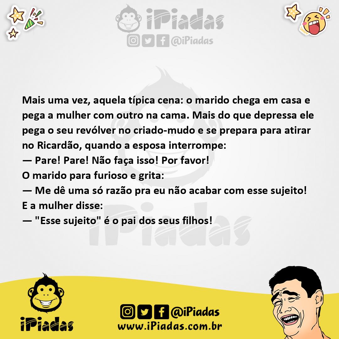 Ilustração da piada Uma Razão no iPiadas