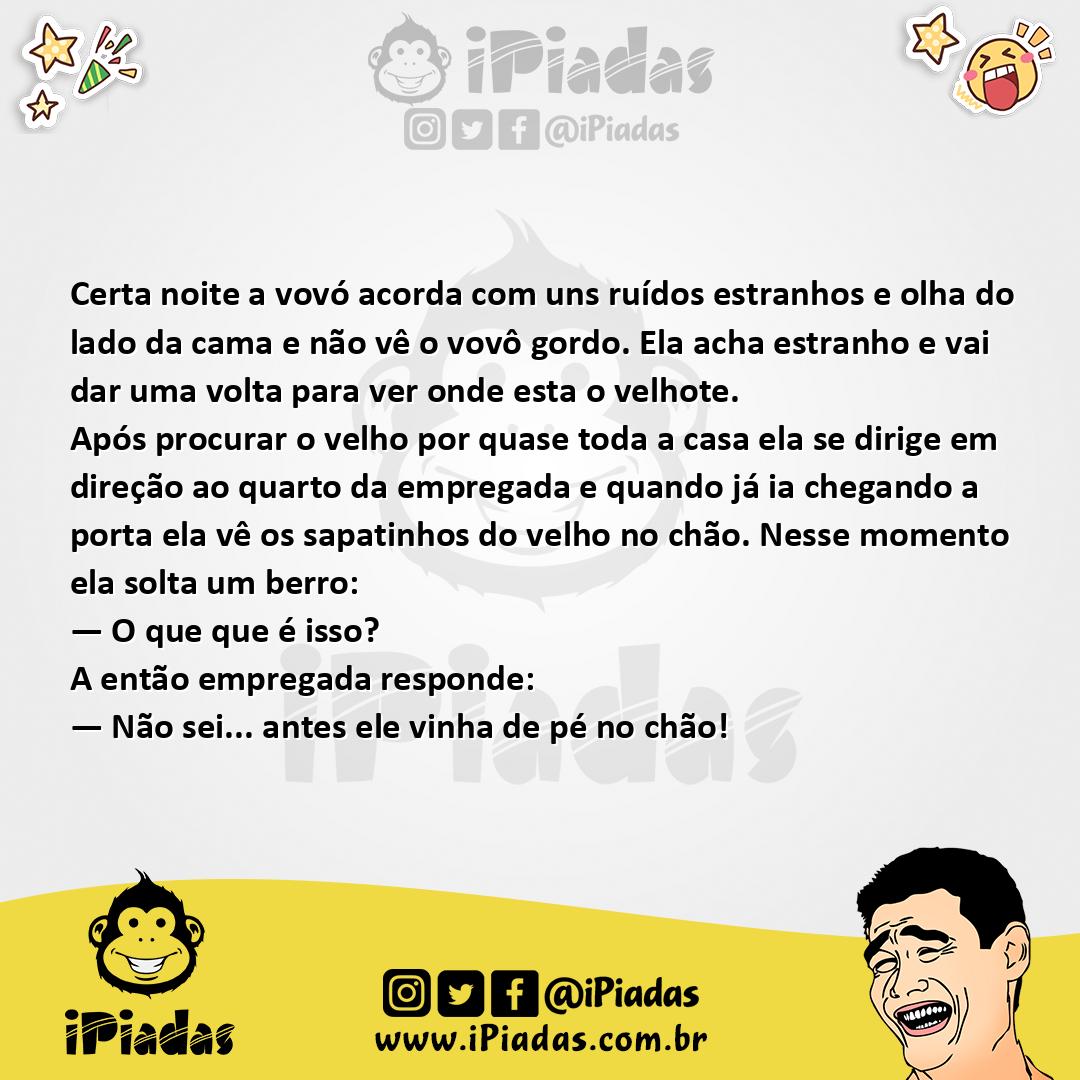 Ilustração da piada Vovô e a Empregada no iPiadas