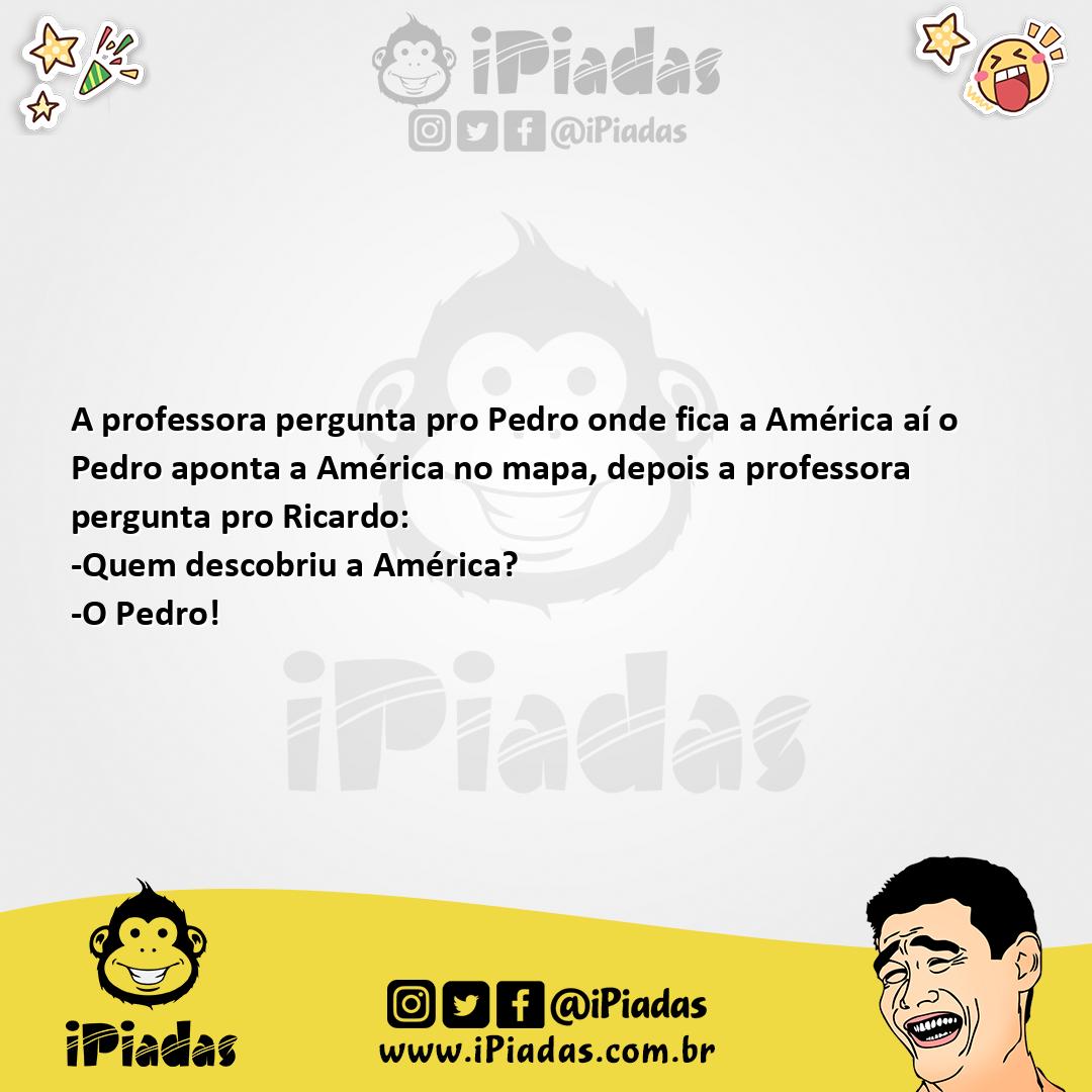 Ilustração da piada Aula de geografia no iPiadas